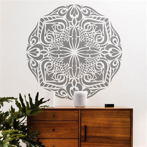 wall mandala stencil|mandala stencil large floor size.